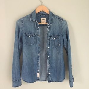 TNA Button up denim shirt